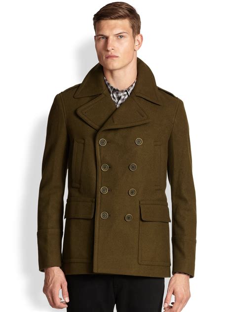 men burberry coat article|Burberry pea coat men's sale.